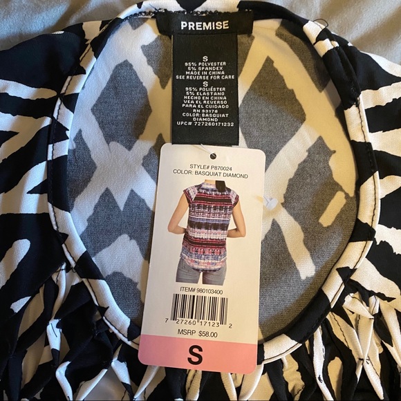 Premise Black and white top - Picture 2 of 2